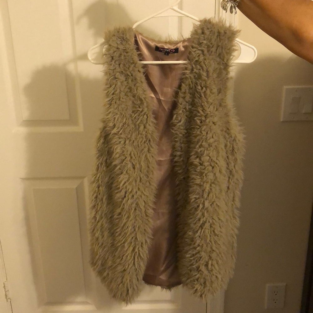 faux fur vest